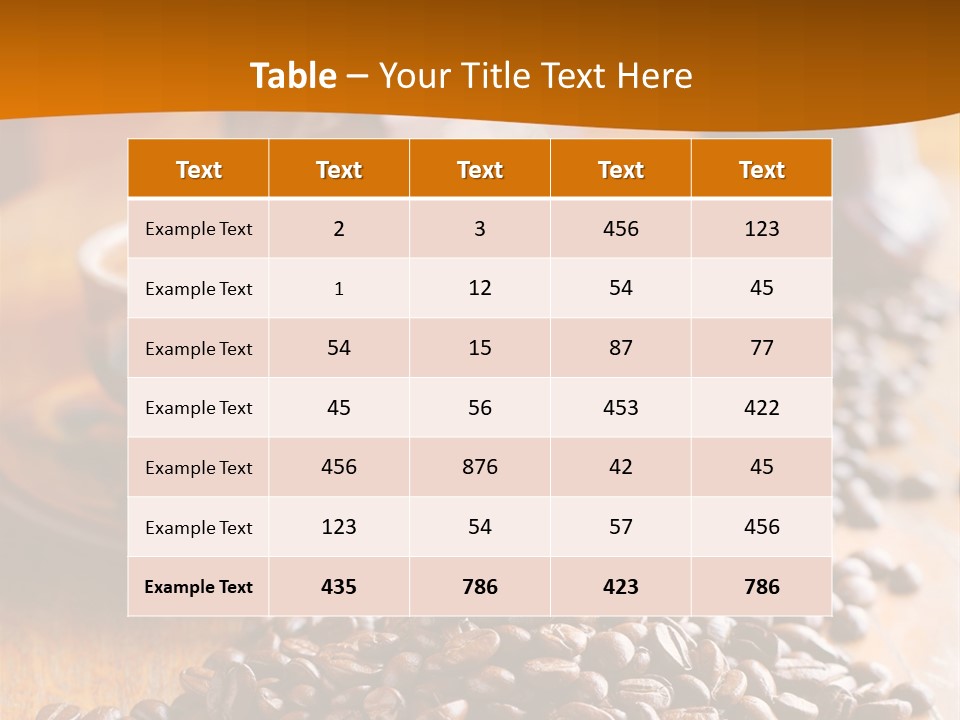 Strong Bean Still PowerPoint Template