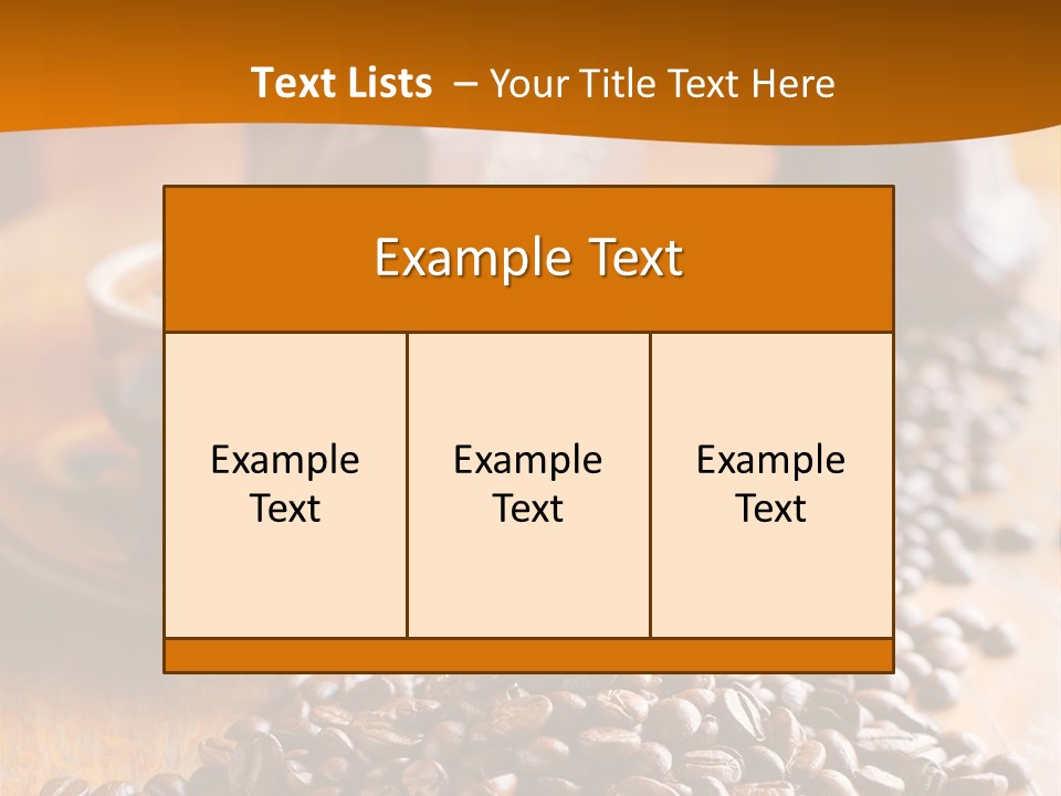 Strong Bean Still PowerPoint Template