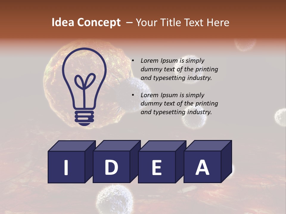 Illustration Gland Anatomy PowerPoint Template