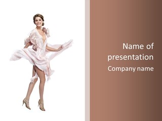 Attractive Movement Female PowerPoint Template