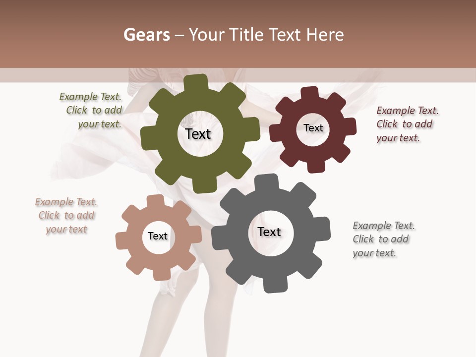 Attractive Movement Female PowerPoint Template