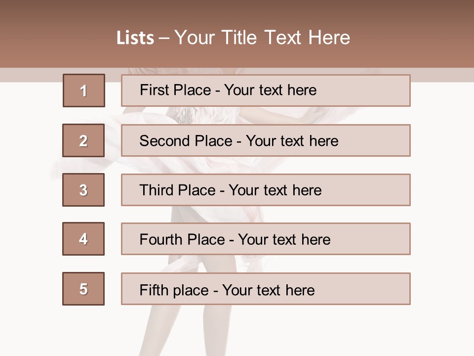 Attractive Movement Female PowerPoint Template