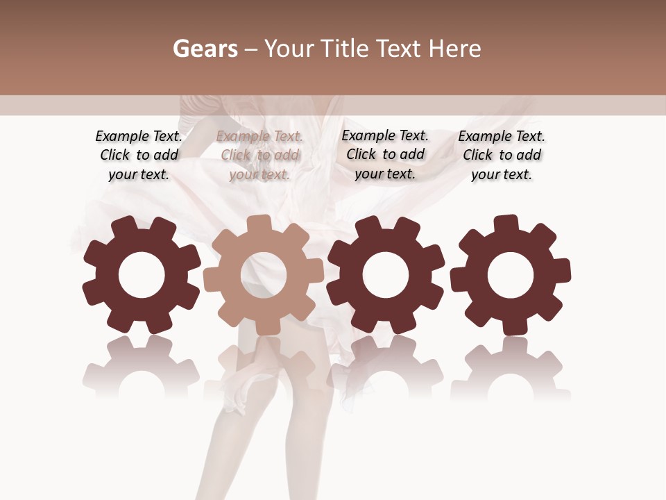 Attractive Movement Female PowerPoint Template