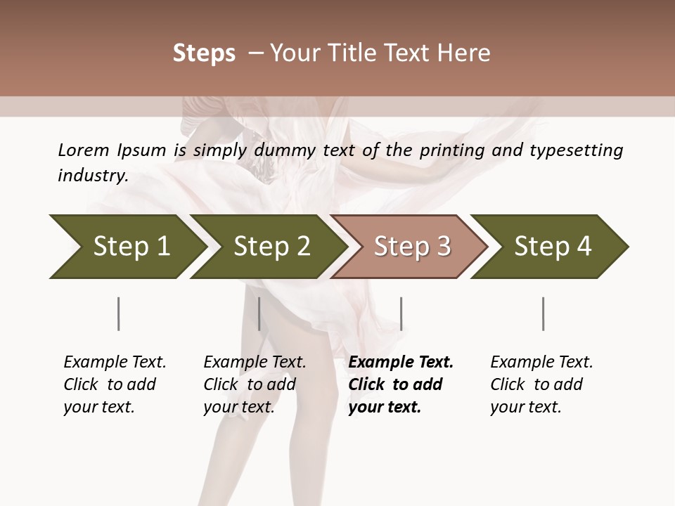 Attractive Movement Female PowerPoint Template