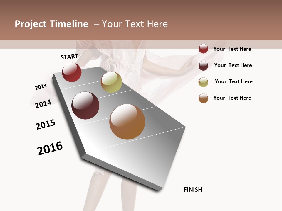 Attractive Movement Female PowerPoint Template