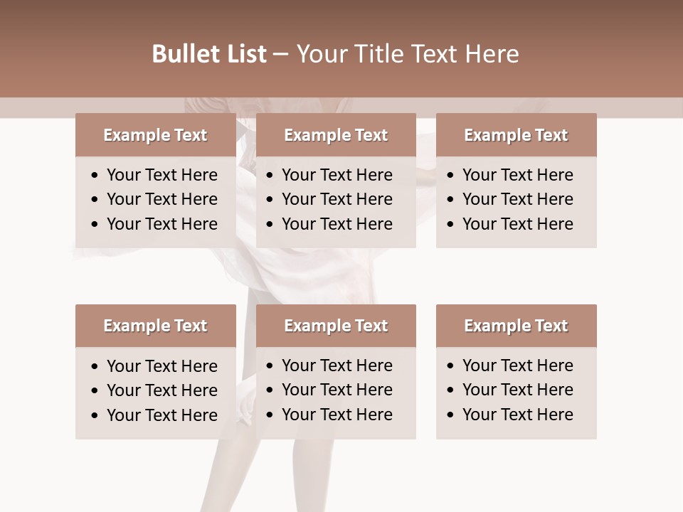 Attractive Movement Female PowerPoint Template