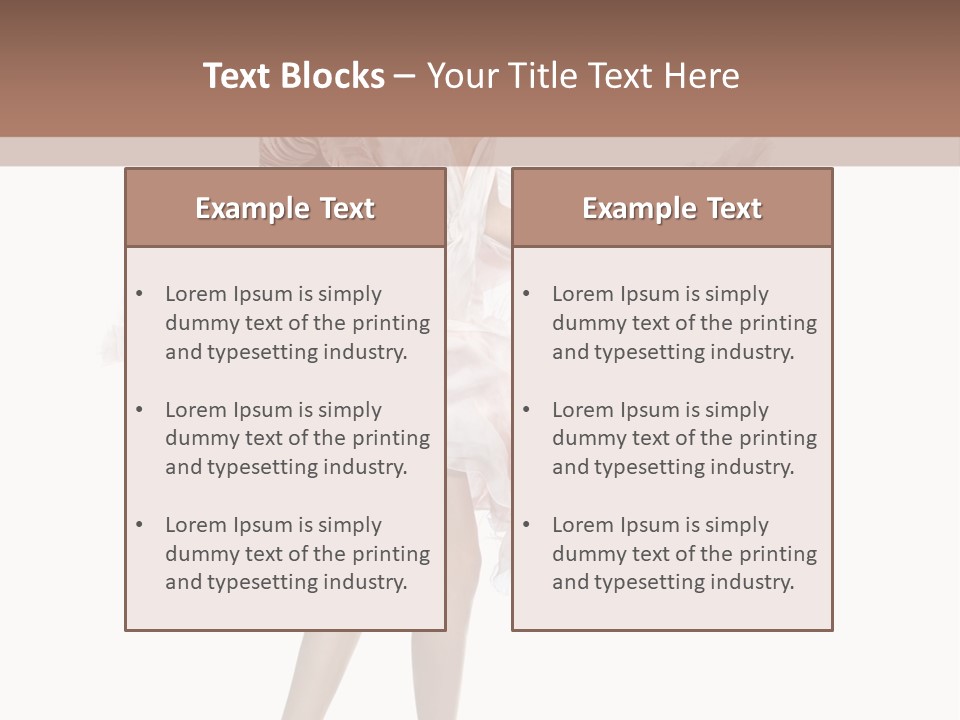 Attractive Movement Female PowerPoint Template