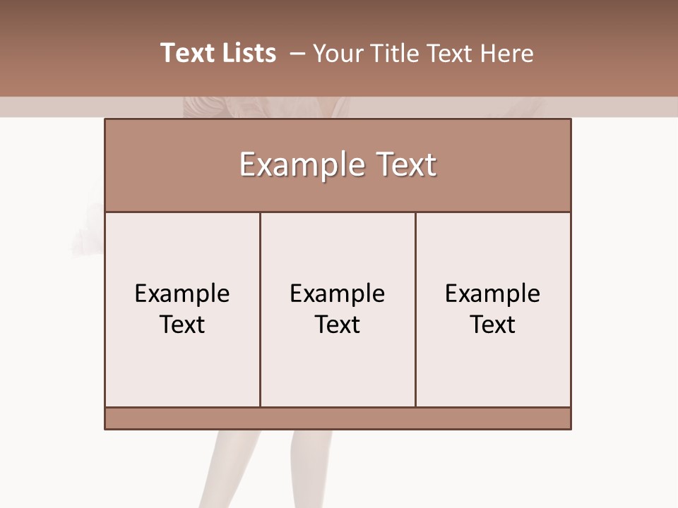 Attractive Movement Female PowerPoint Template