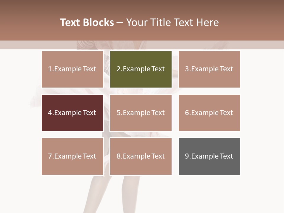 Attractive Movement Female PowerPoint Template