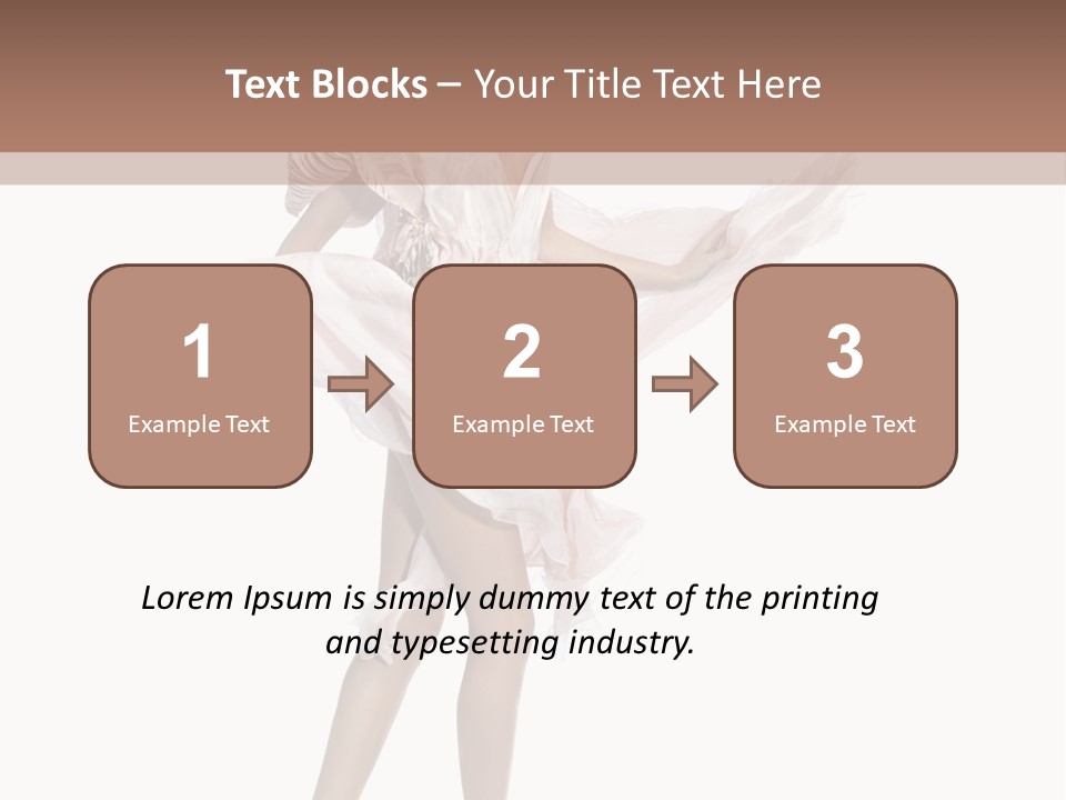 Attractive Movement Female PowerPoint Template