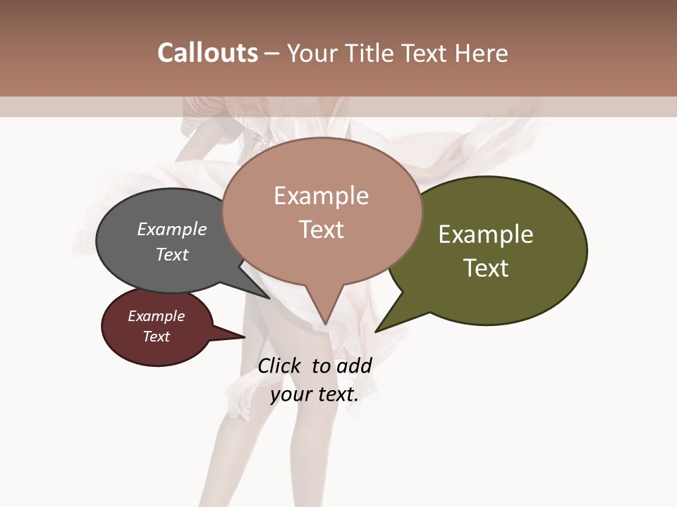 Attractive Movement Female PowerPoint Template