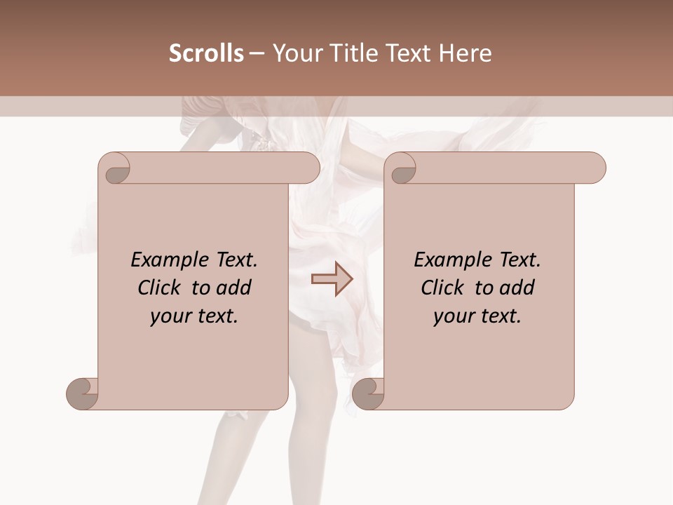 Attractive Movement Female PowerPoint Template