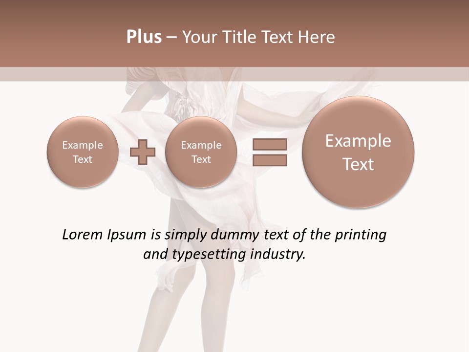 Attractive Movement Female PowerPoint Template