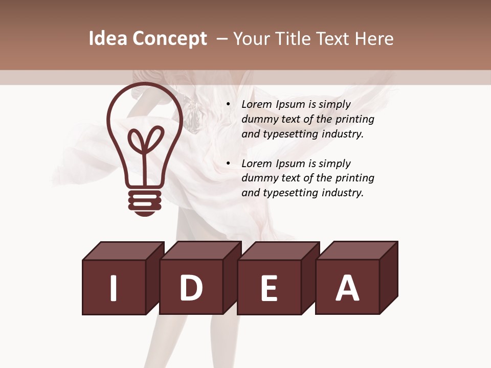 Attractive Movement Female PowerPoint Template