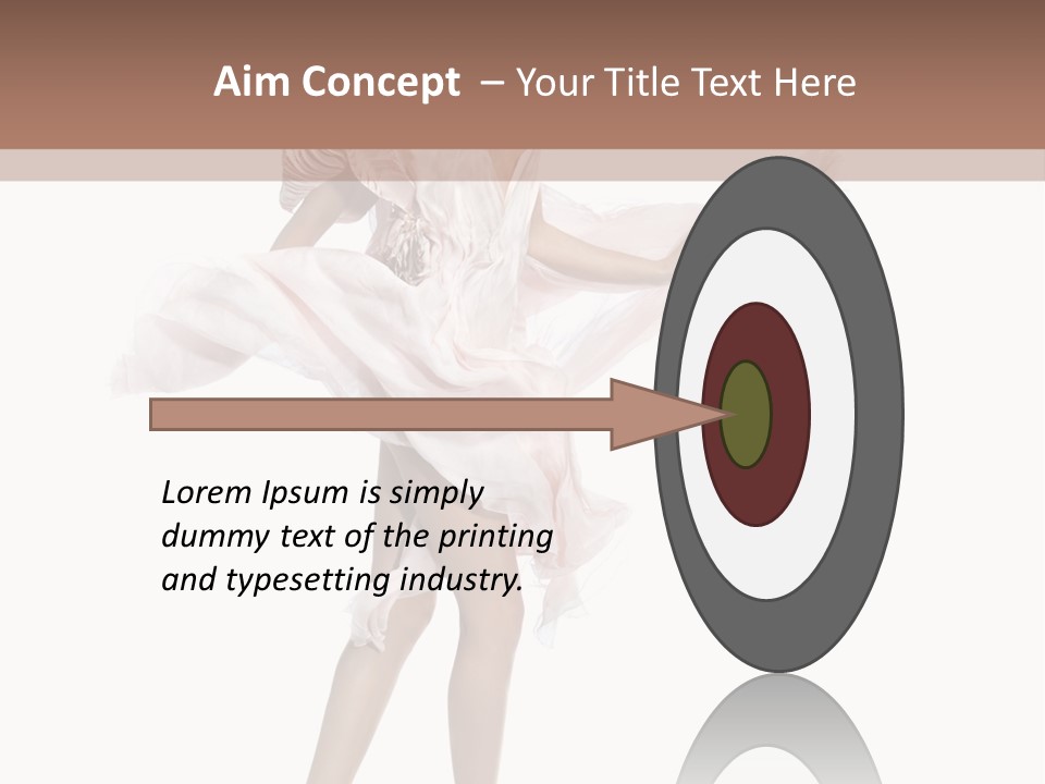 Attractive Movement Female PowerPoint Template