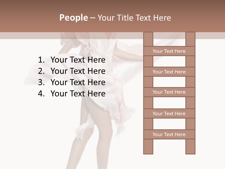 Attractive Movement Female PowerPoint Template