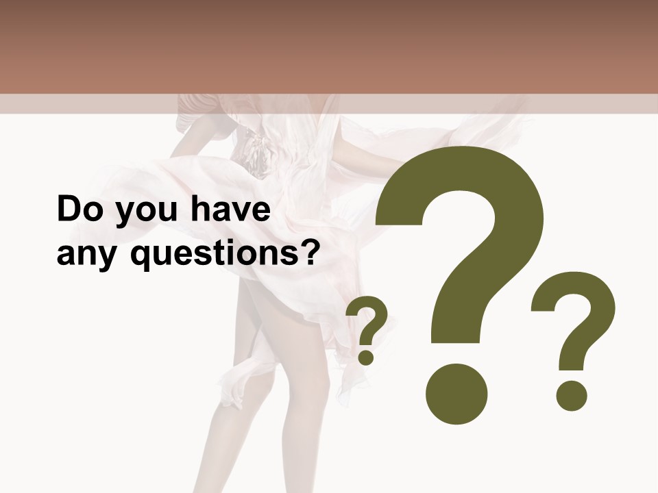 Attractive Movement Female PowerPoint Template