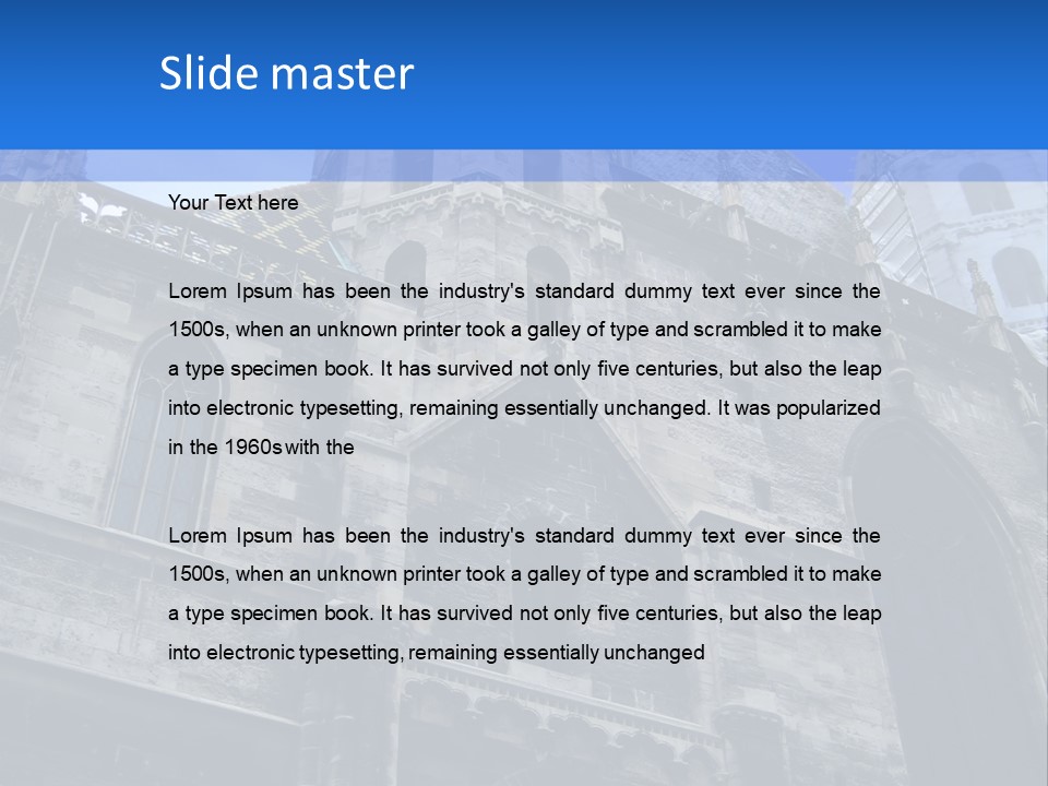 Bifora Austria Gotica PowerPoint Template