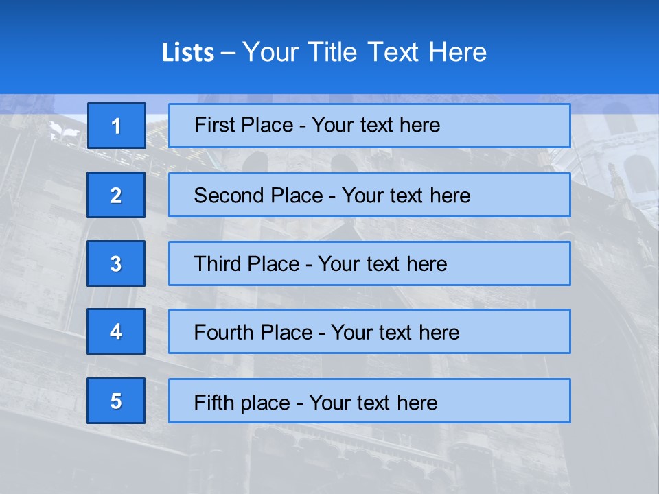 Bifora Austria Gotica PowerPoint Template