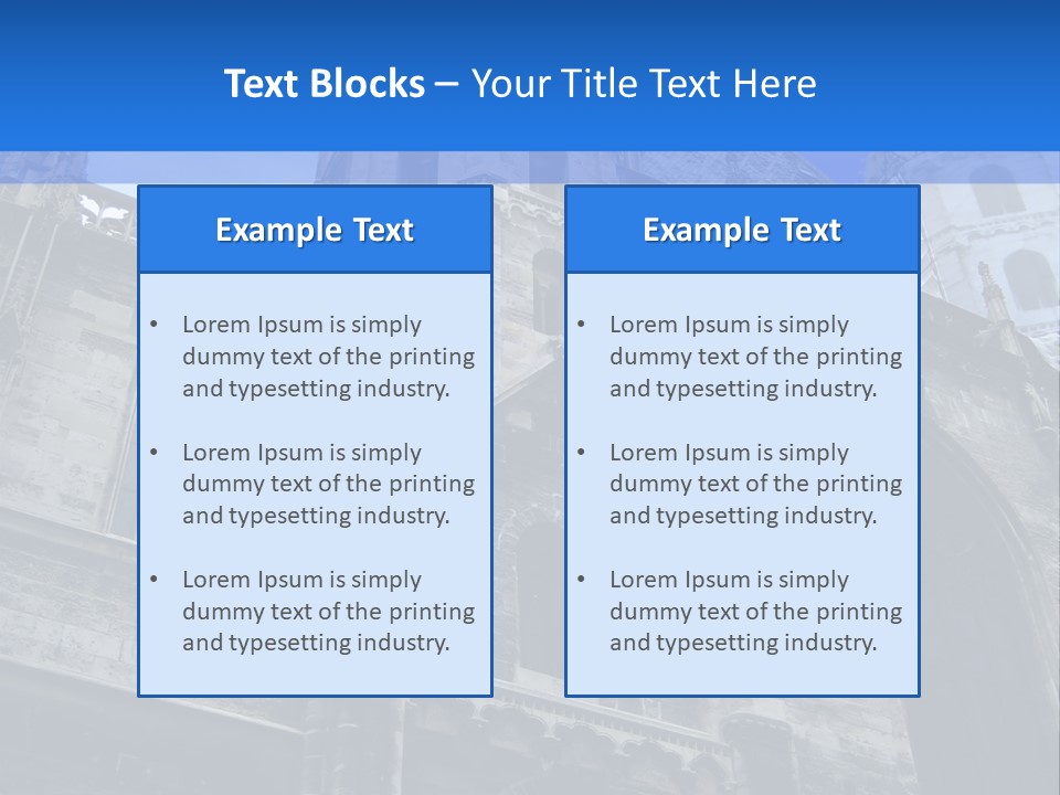 Bifora Austria Gotica PowerPoint Template
