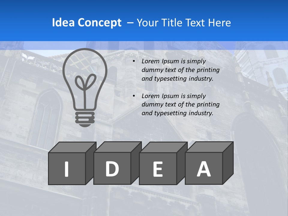 Bifora Austria Gotica PowerPoint Template