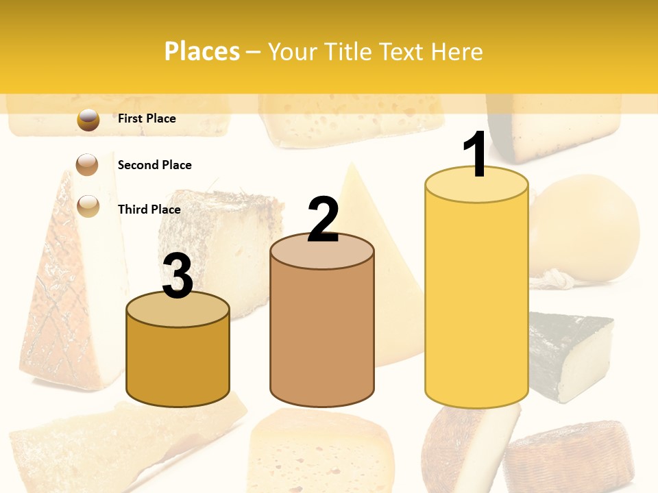 Dairy Product Slice White PowerPoint Template