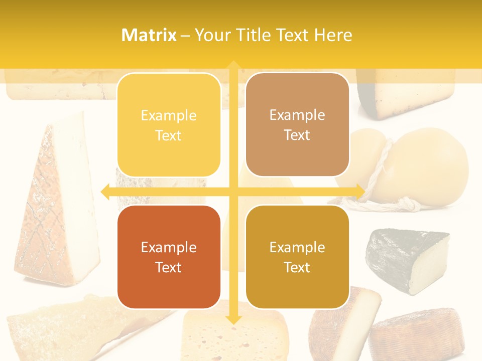 Dairy Product Slice White PowerPoint Template