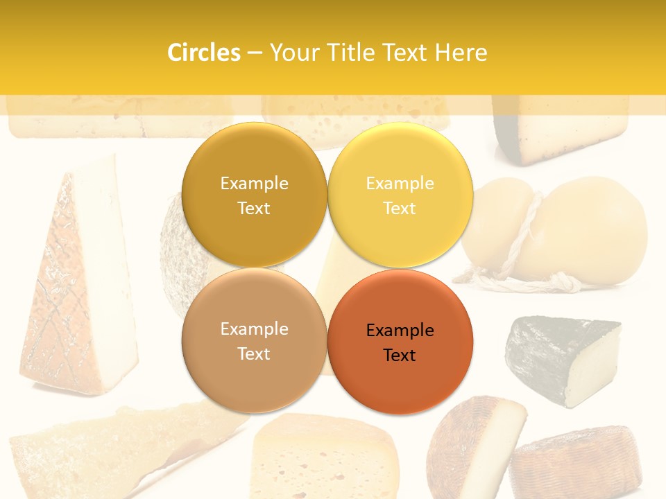 Dairy Product Slice White PowerPoint Template