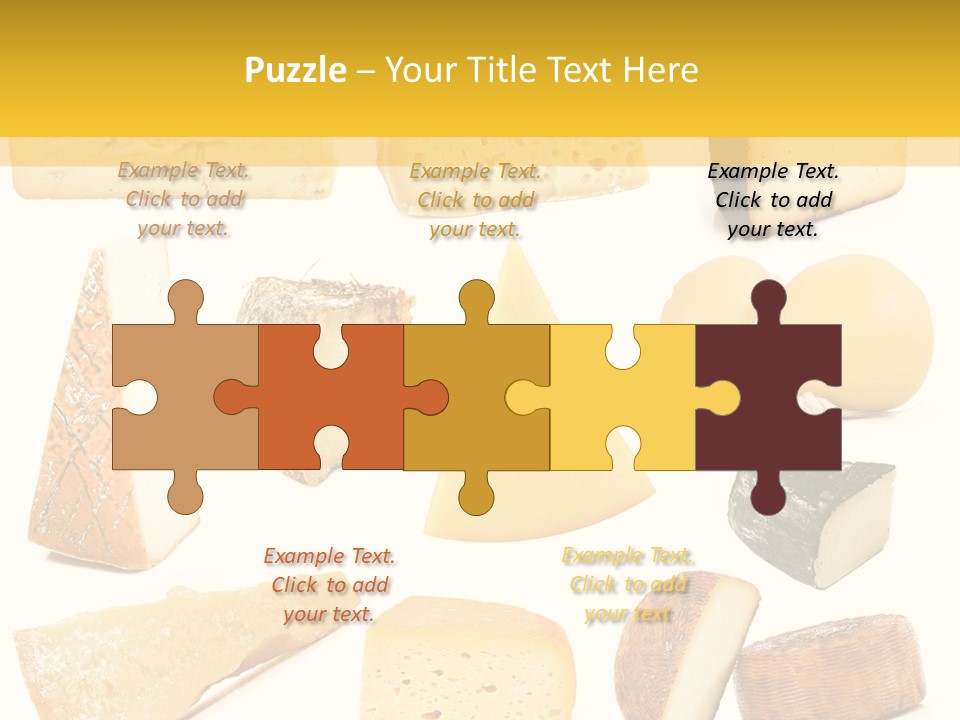 Dairy Product Slice White PowerPoint Template