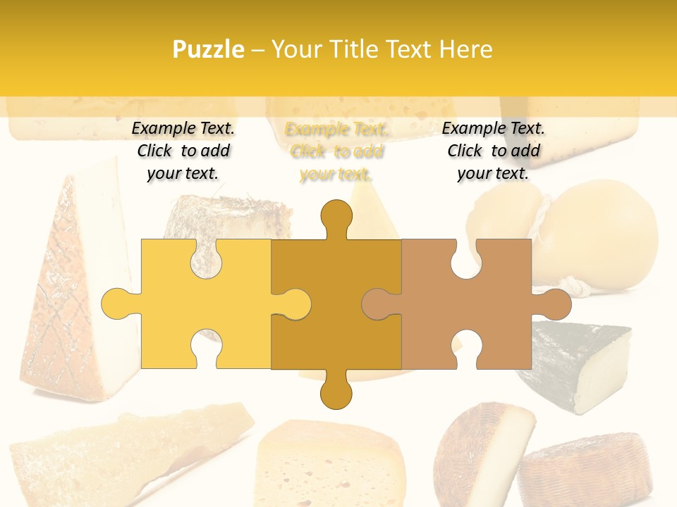 Dairy Product Slice White PowerPoint Template