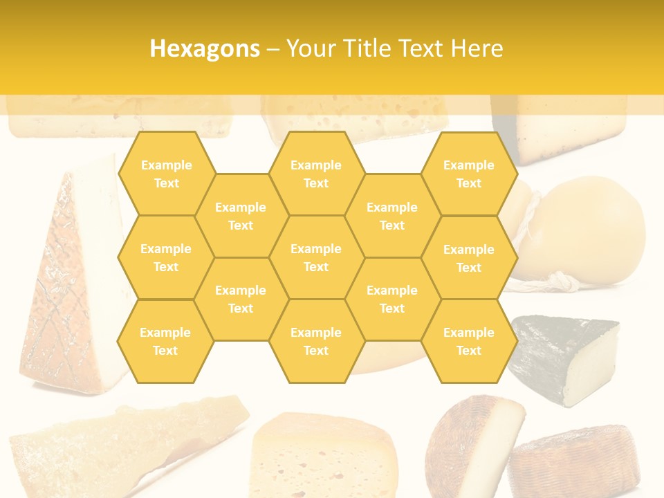 Dairy Product Slice White PowerPoint Template