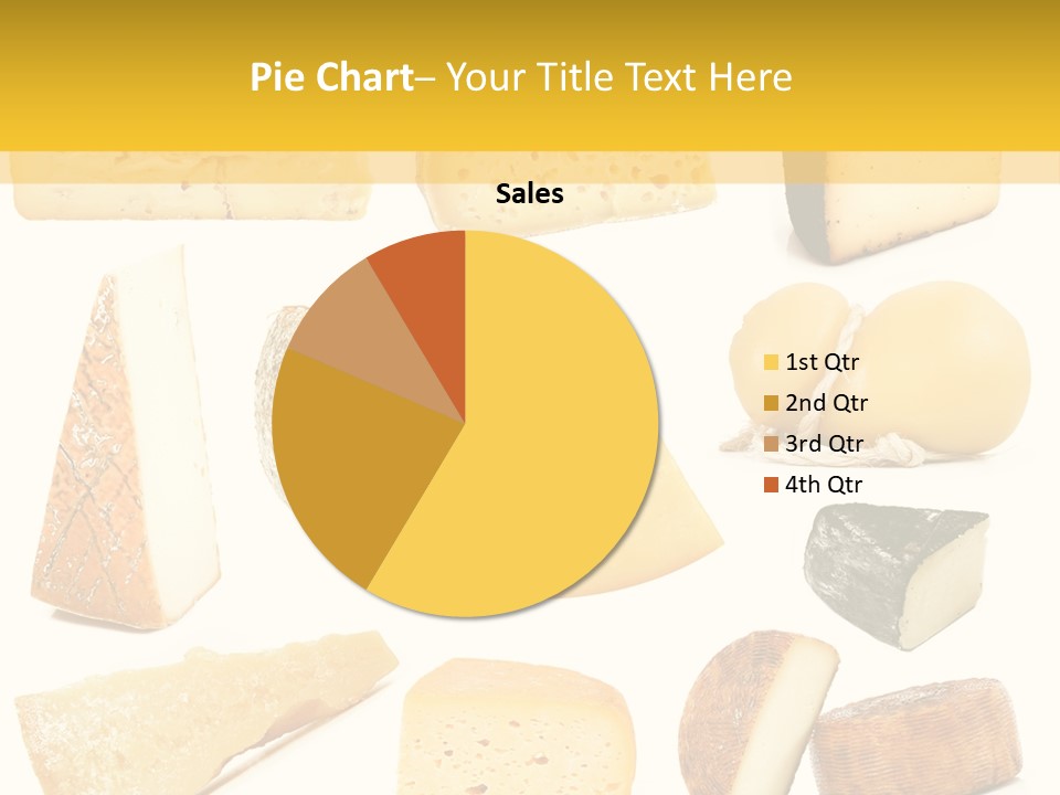 Dairy Product Slice White PowerPoint Template