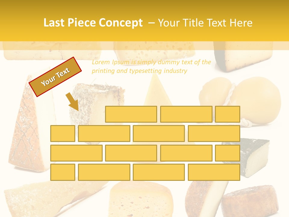 Dairy Product Slice White PowerPoint Template