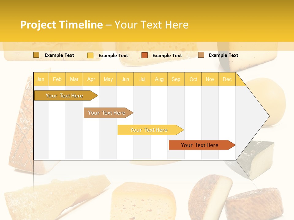 Dairy Product Slice White PowerPoint Template