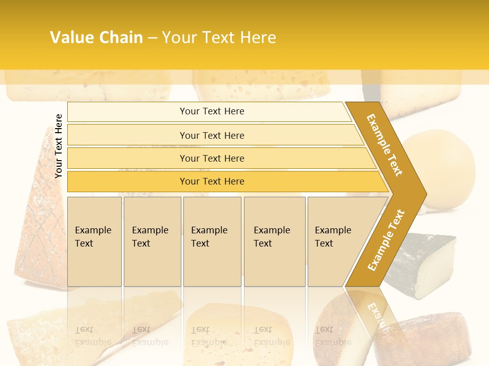 Dairy Product Slice White PowerPoint Template