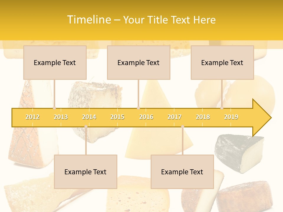 Dairy Product Slice White PowerPoint Template