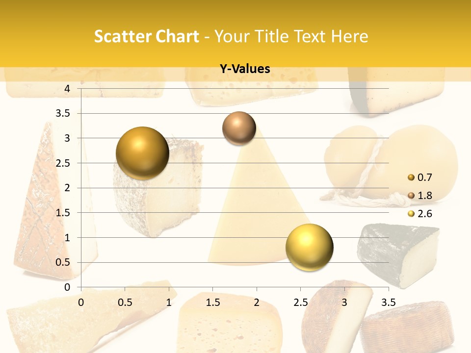 Dairy Product Slice White PowerPoint Template