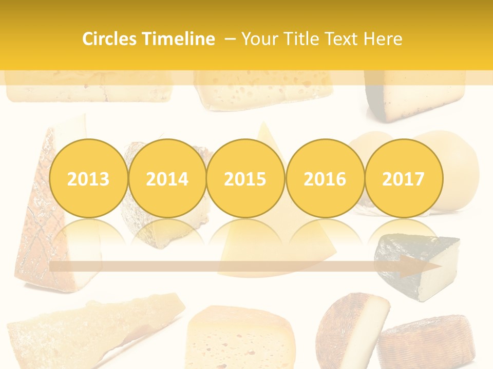 Dairy Product Slice White PowerPoint Template