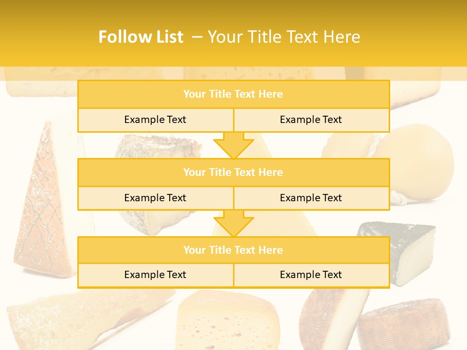 Dairy Product Slice White PowerPoint Template
