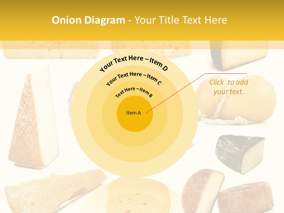 Dairy Product Slice White PowerPoint Template