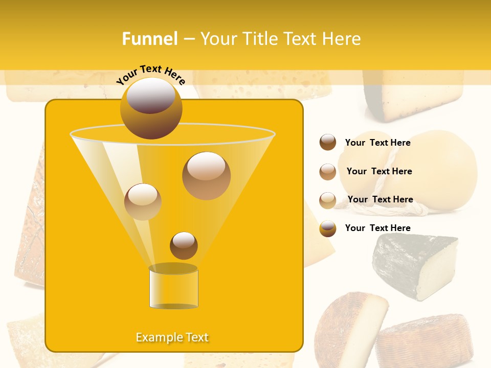 Dairy Product Slice White PowerPoint Template