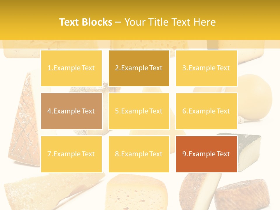 Dairy Product Slice White PowerPoint Template