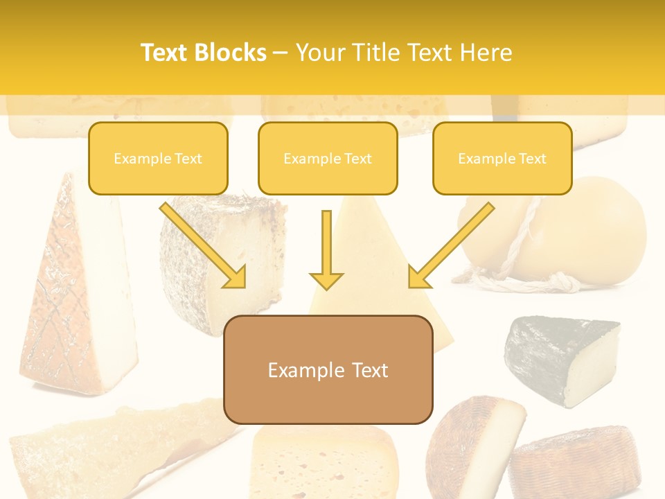 Dairy Product Slice White PowerPoint Template