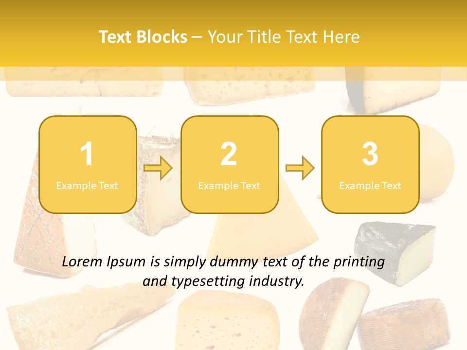 Dairy Product Slice White PowerPoint Template
