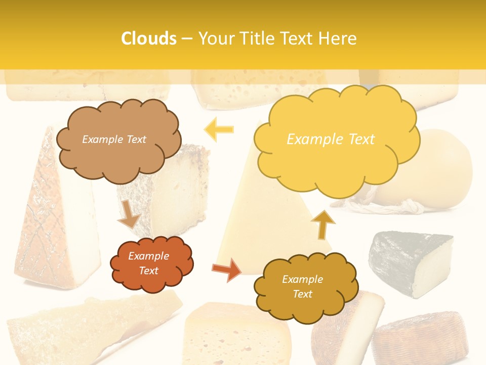 Dairy Product Slice White PowerPoint Template