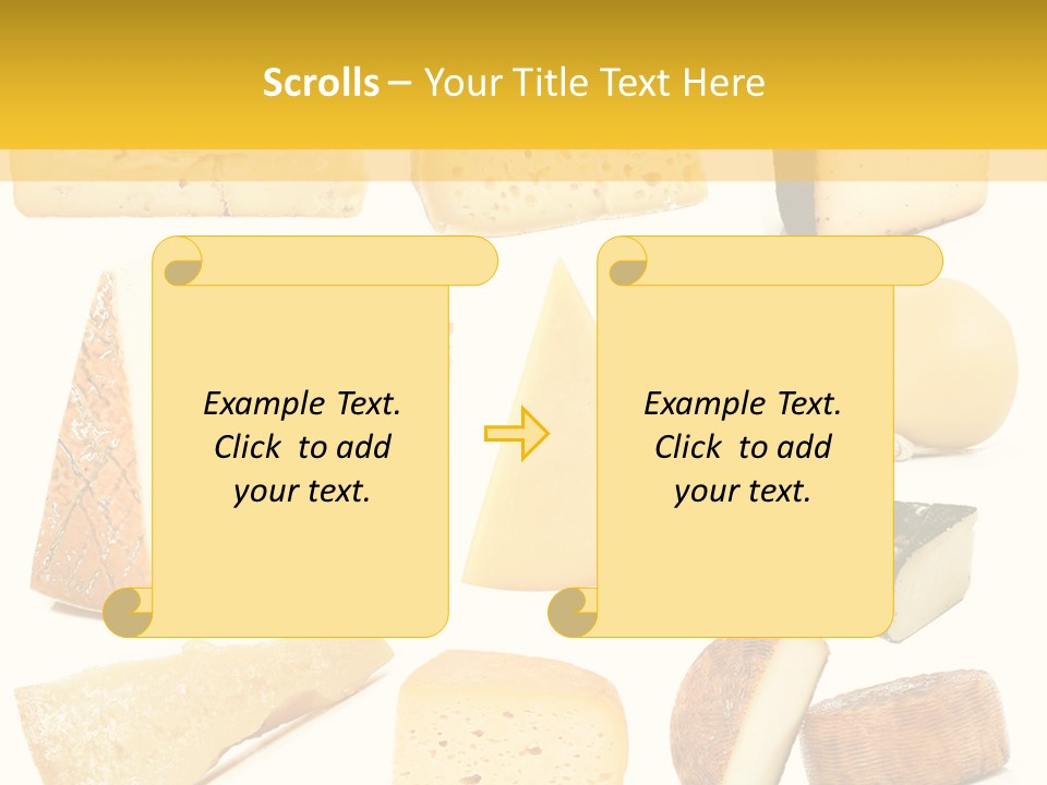 Dairy Product Slice White PowerPoint Template
