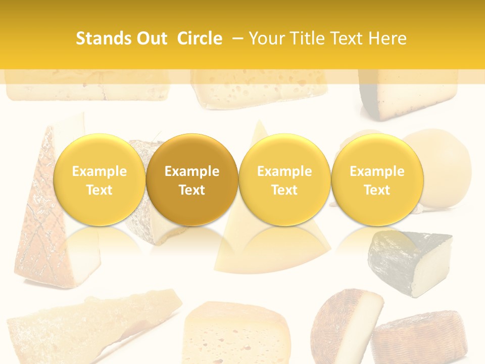 Dairy Product Slice White PowerPoint Template