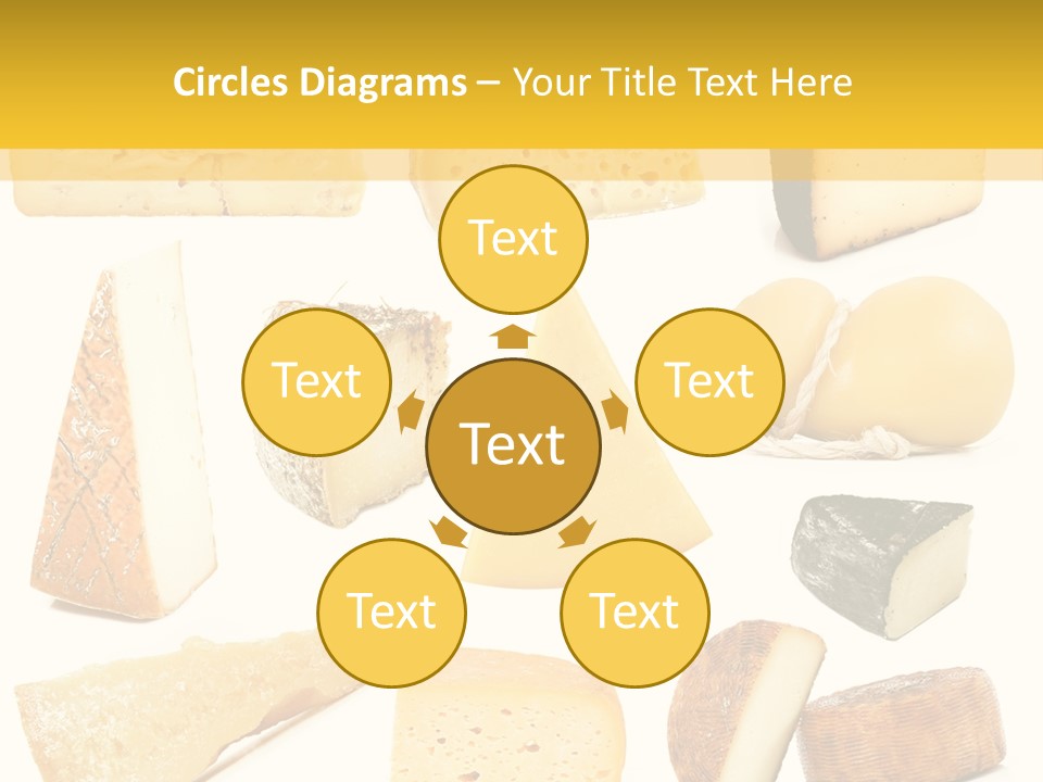 Dairy Product Slice White PowerPoint Template