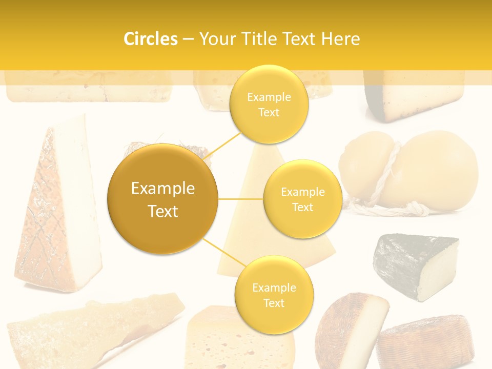 Dairy Product Slice White PowerPoint Template