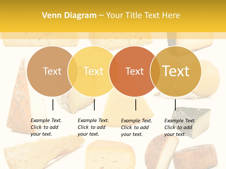Dairy Product Slice White PowerPoint Template